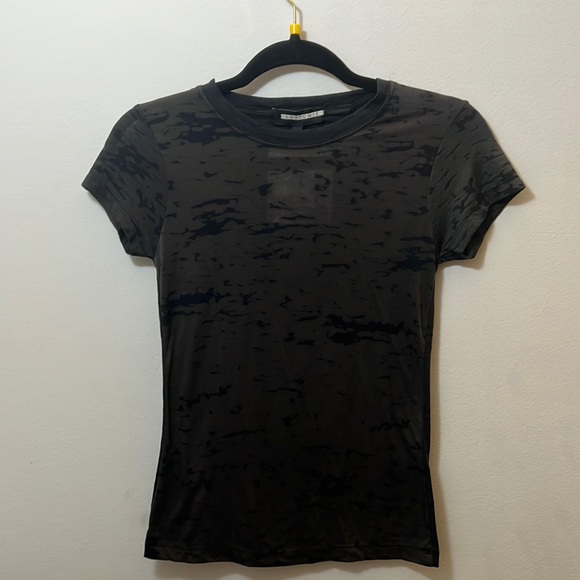 Anatomie Black Burnt Out T-shirt Size M - Picture 3 of 10